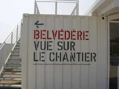 Belvedere travaux centre pompidou metz