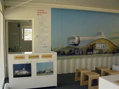 Maison du projet Centre Pompidou Metz accueil