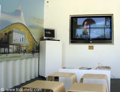Maison du projet Centre Pompidou Metz espace tv 1