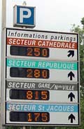 indicateurs parking metz