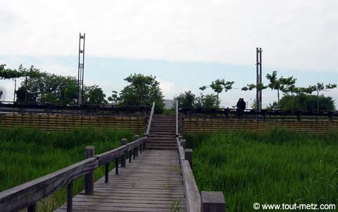 Parc de la Seille à Metz passerelle 2