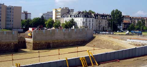 parking du centre pompidou travaux juin 07
