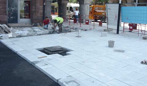 La rue gambetta a metz les travaux